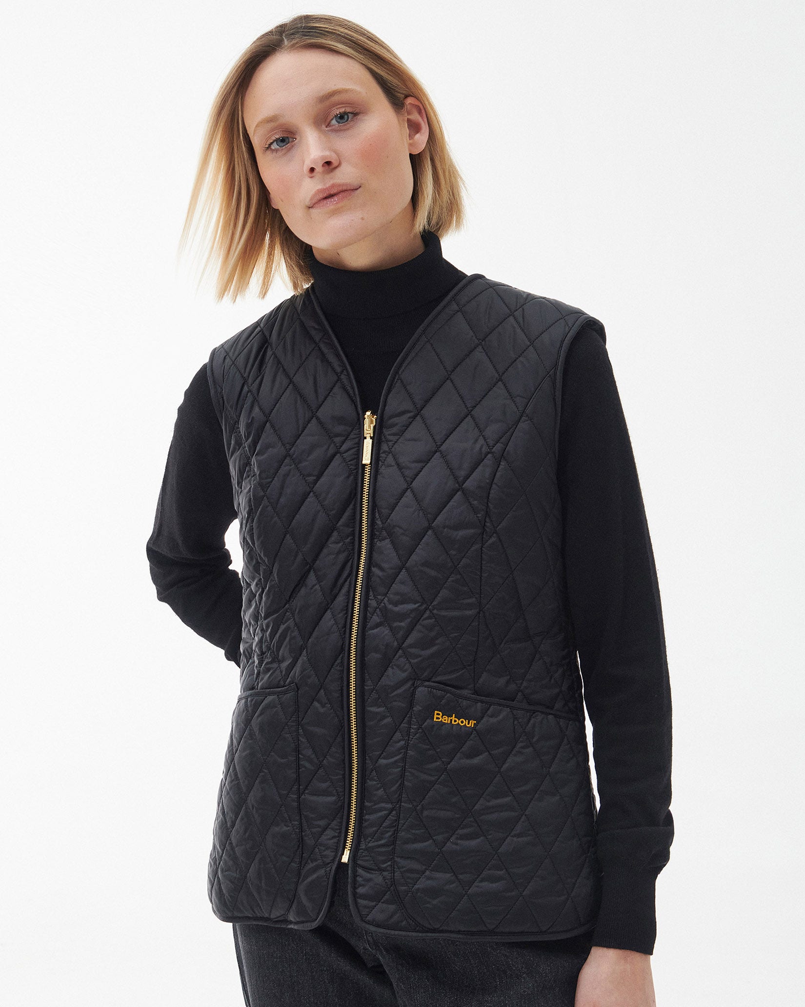 Barbour quilted zip in liner store