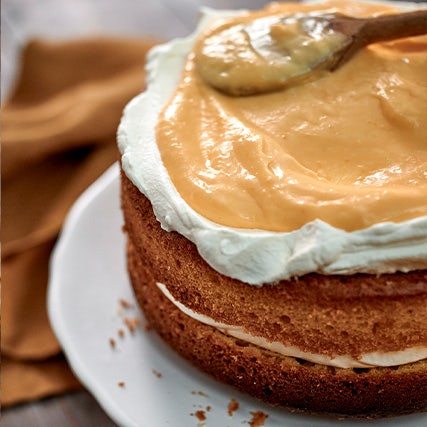 Clementine Curd Naked Cake